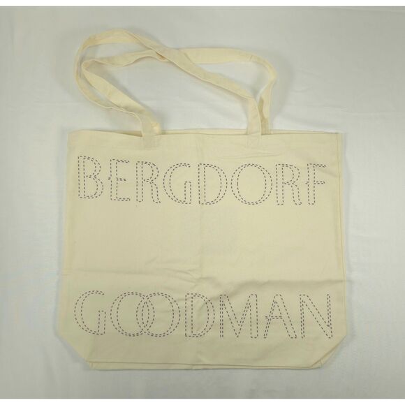 Bergdorf Goodman Large Canvas Tote Bag Holiday 2022 Magic In The Making - Picture 4 of 4